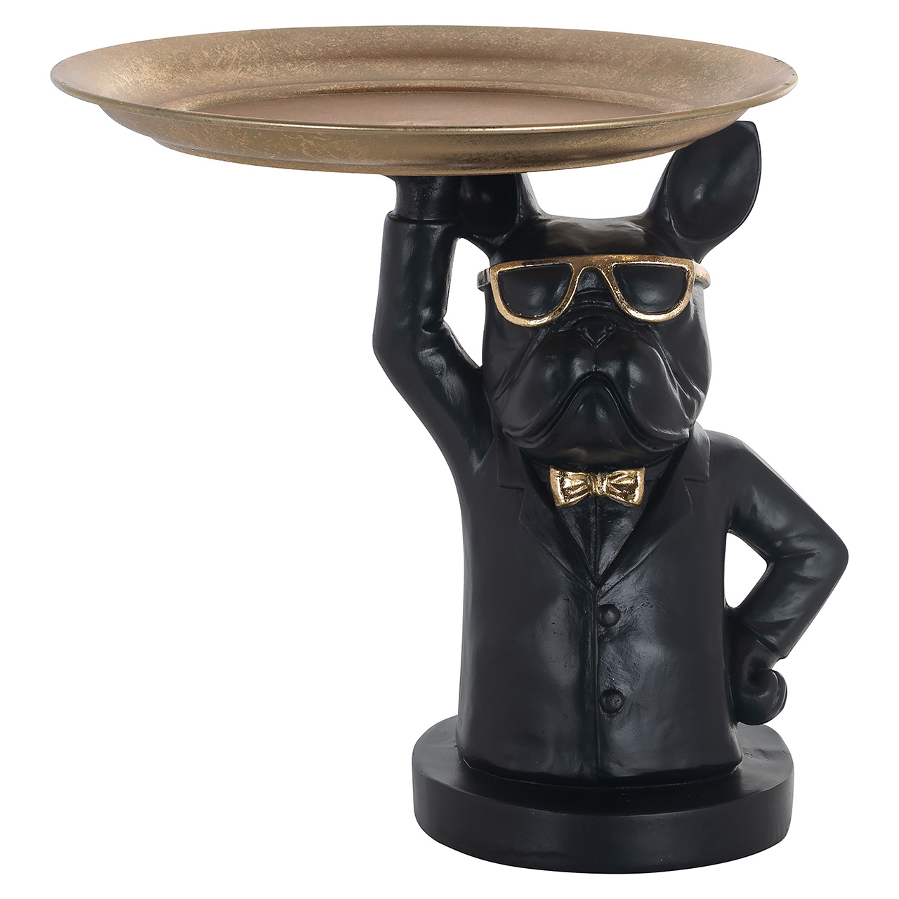 Dienblad Sonny (Black/gold)
