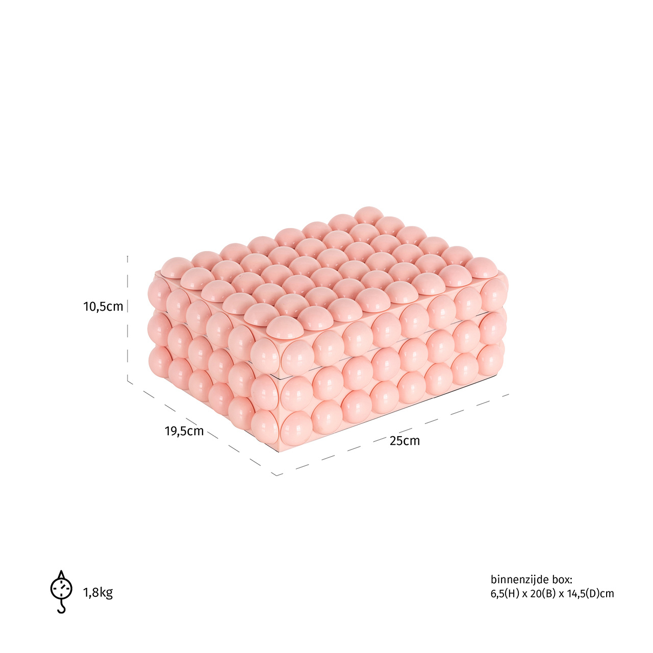 Juwelenbox Eloisa klein (Pink)
