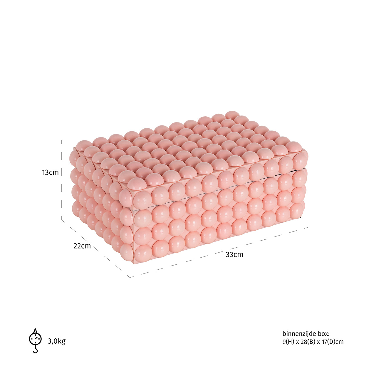 Juwelenbox Eloisa groot (Pink)