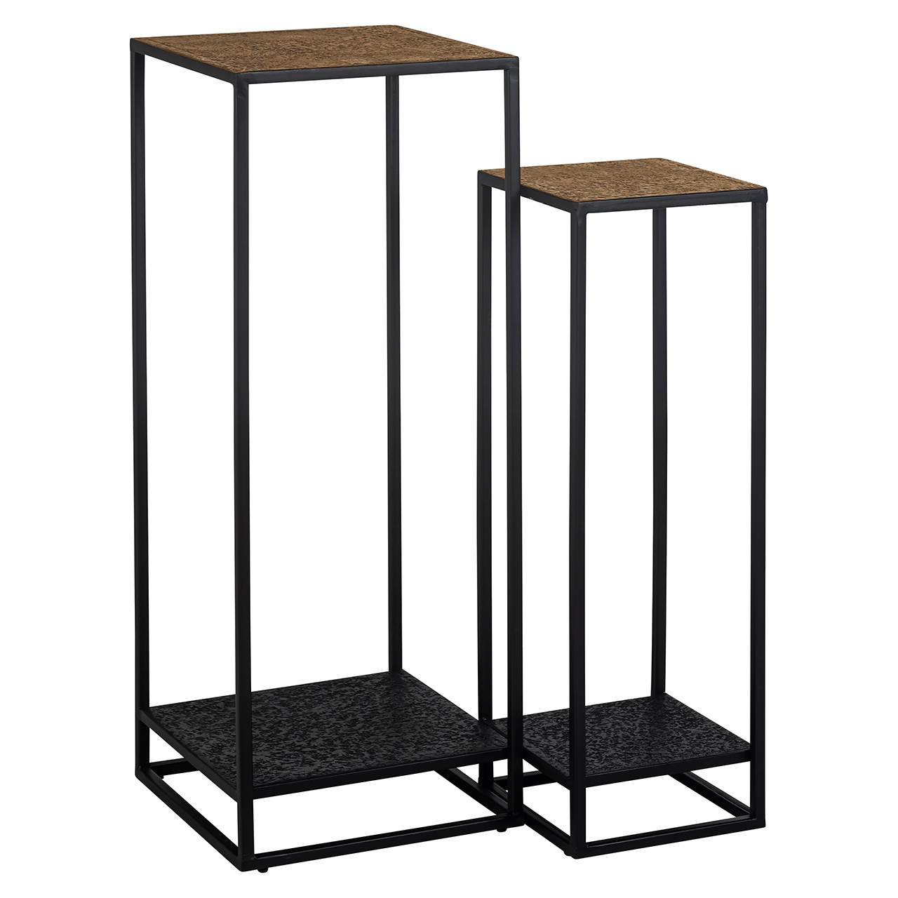 Pilaar Wales set van 2 (Black/gold)