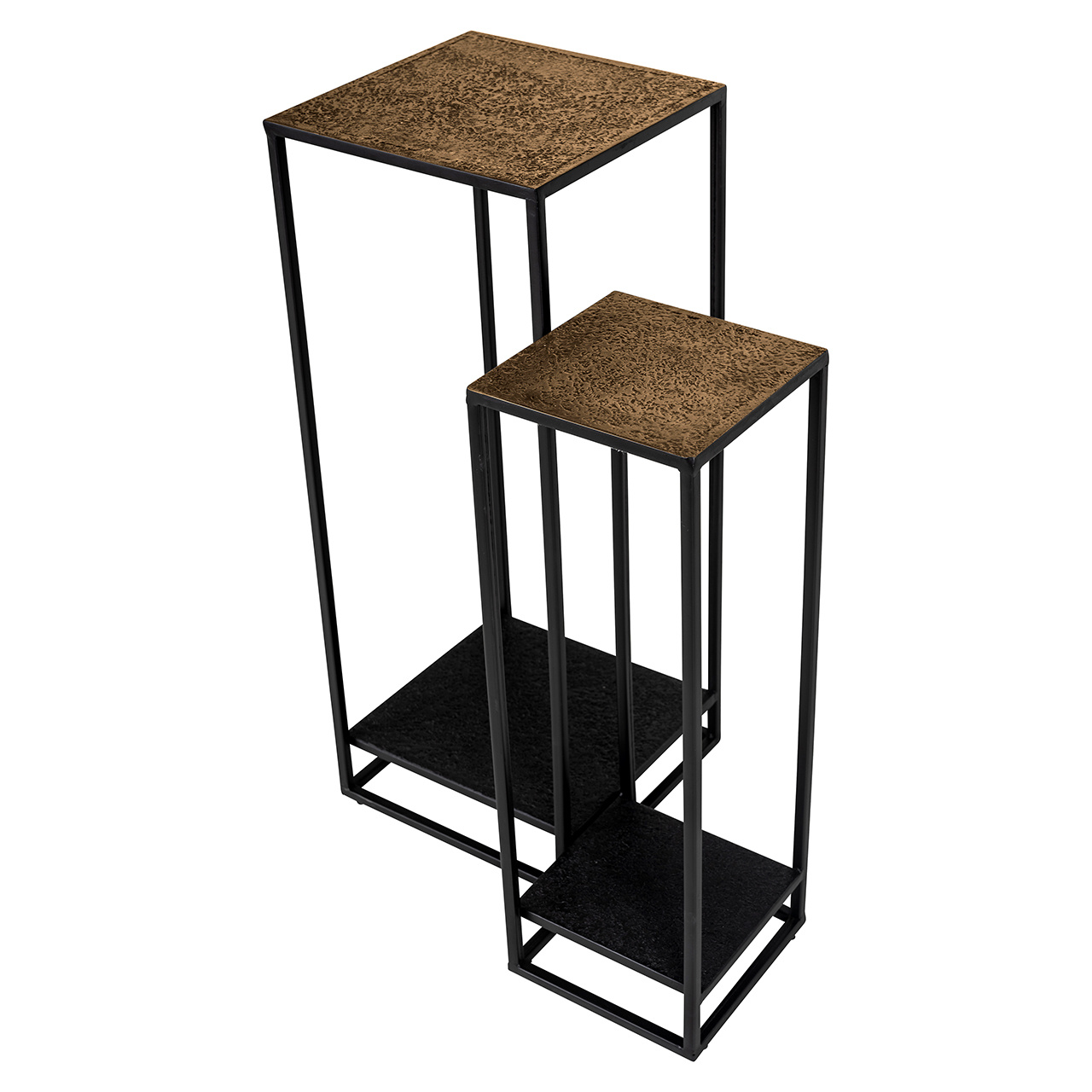 Pilaar Wales set van 2 (Black/gold)