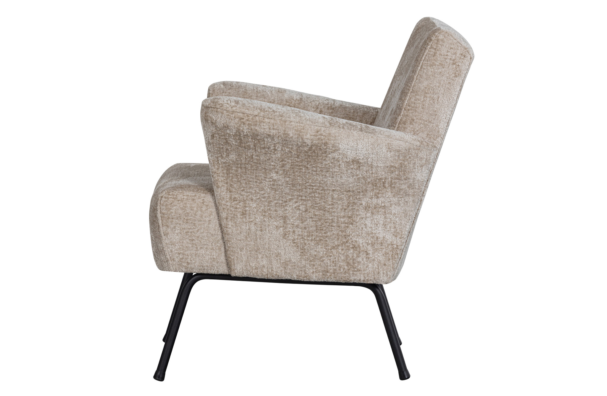 Muse Fauteuil Grof Geweven Stof Naturel