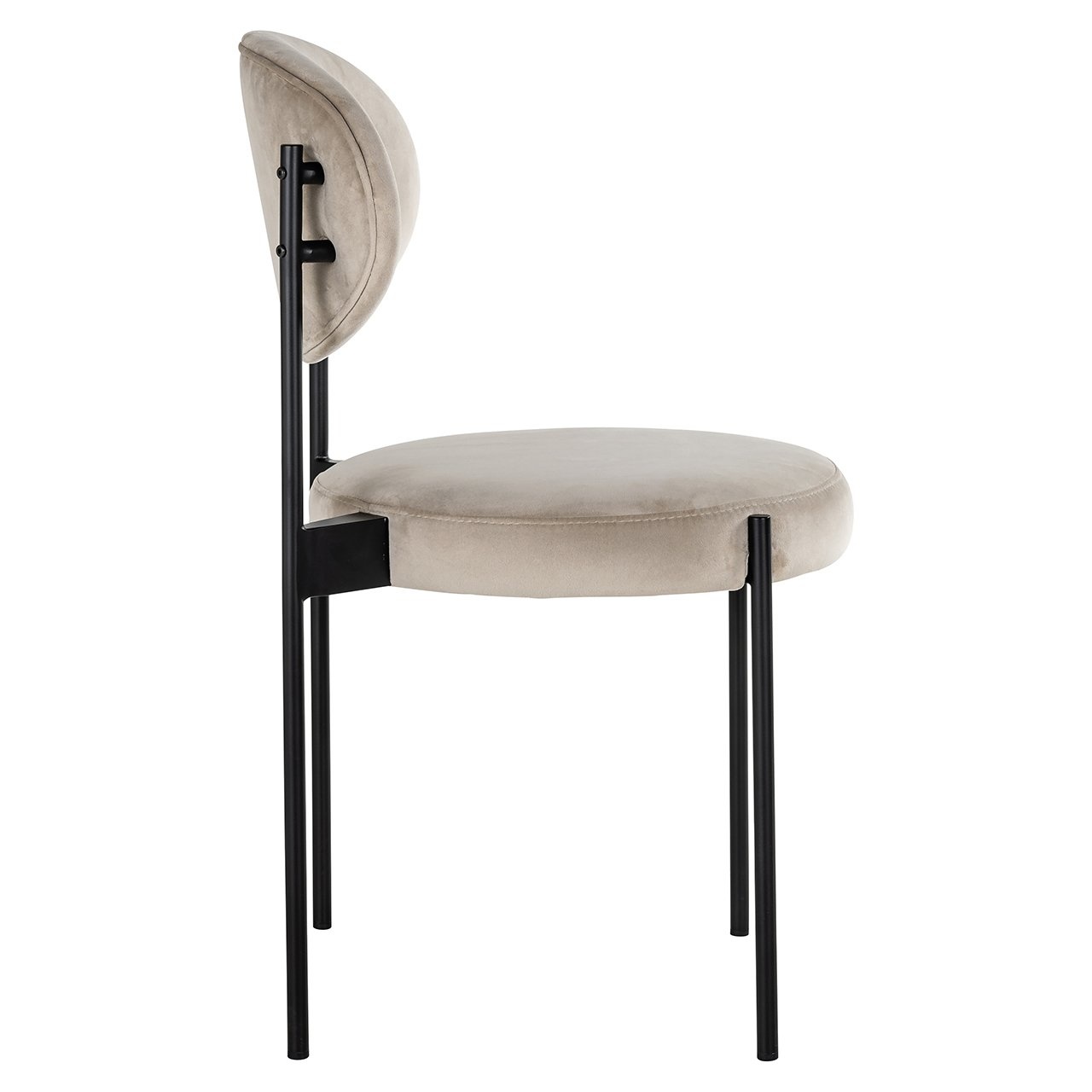 Stoel Kaylee khaki velvet (Quartz Khaki 903)
