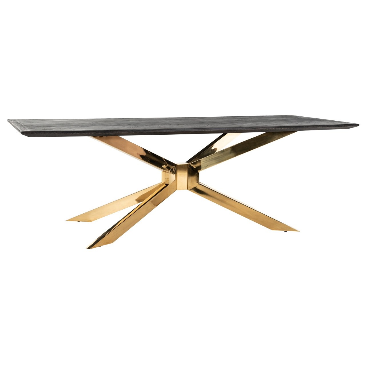 Eettafel Blackbone Matrix gold 240 (Black rustic)
