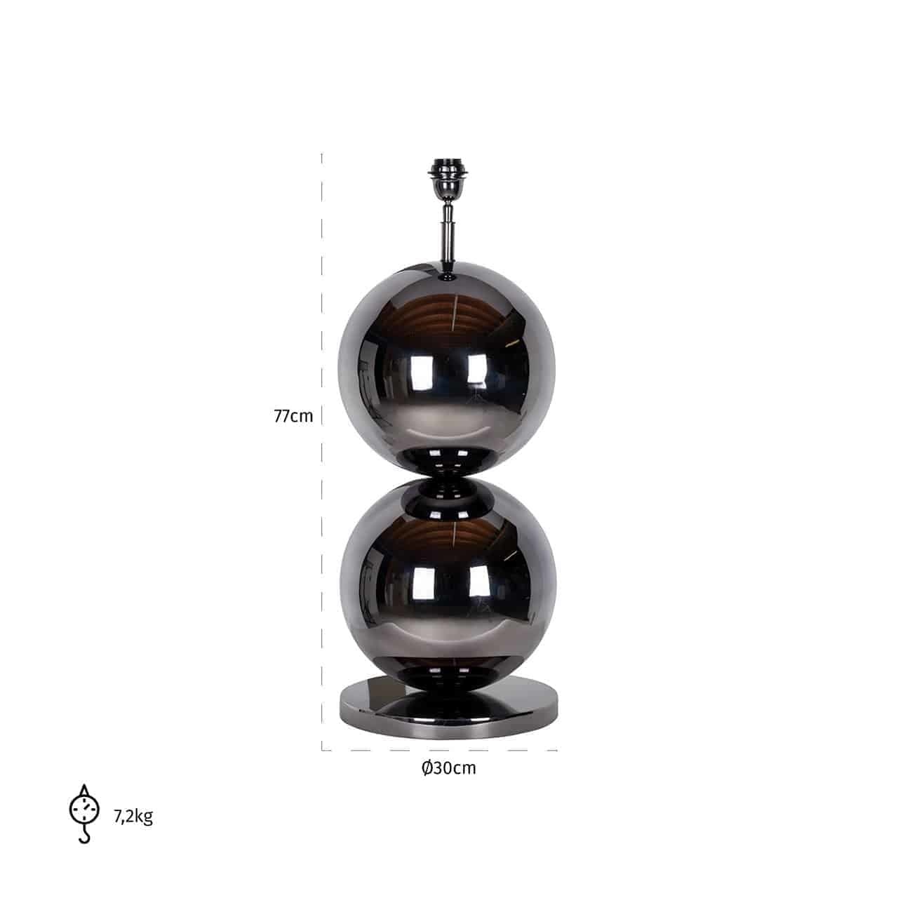 Tafellamp Bobbie zwart nickel (Black)