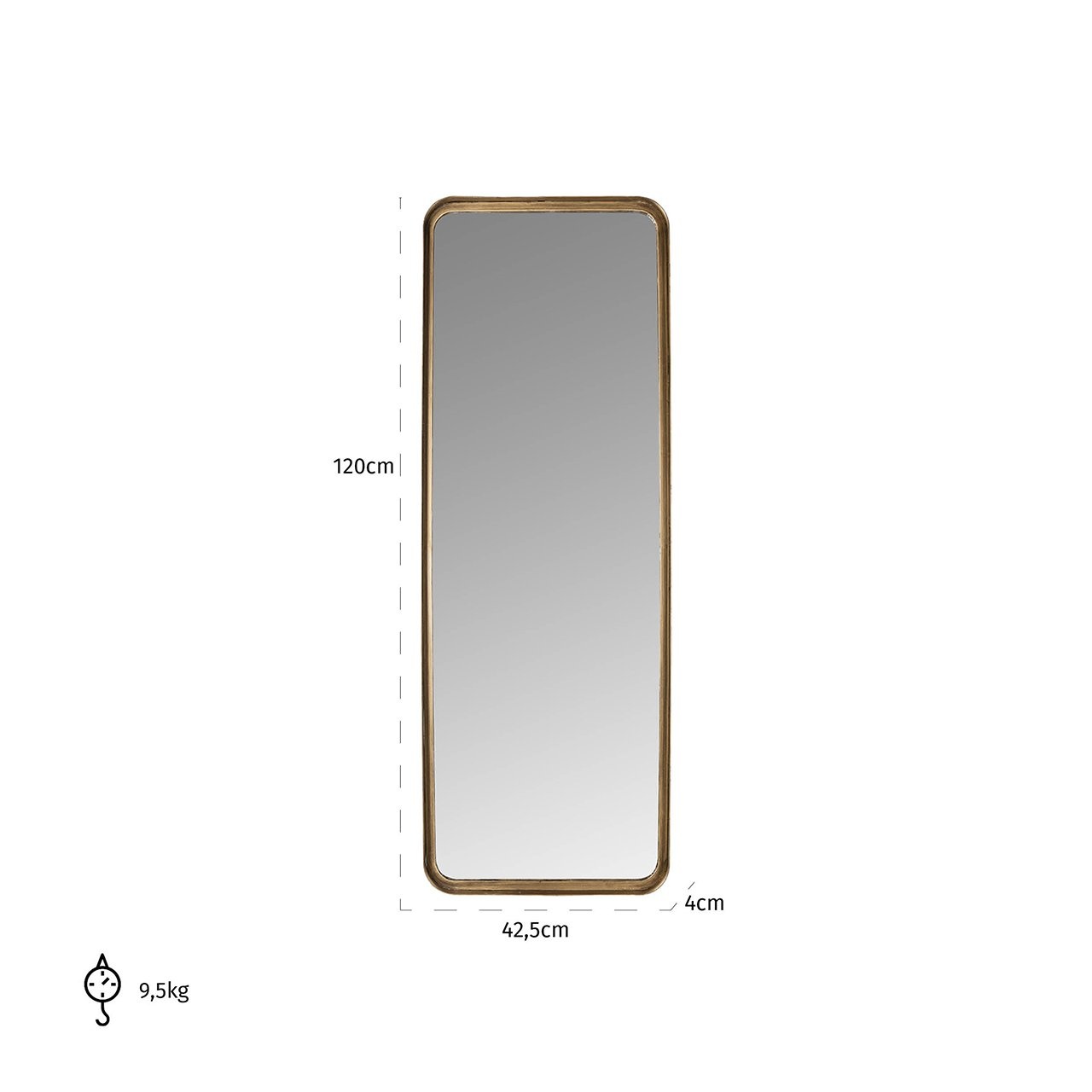 Spiegel Carlo (Gold)