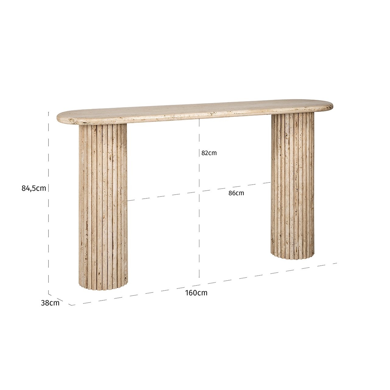 La Cantera wandtafel ovaal