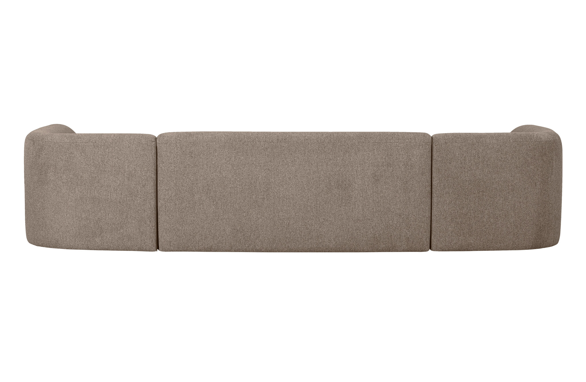 Sloping U-vorm Bank Lichtbruin Melange