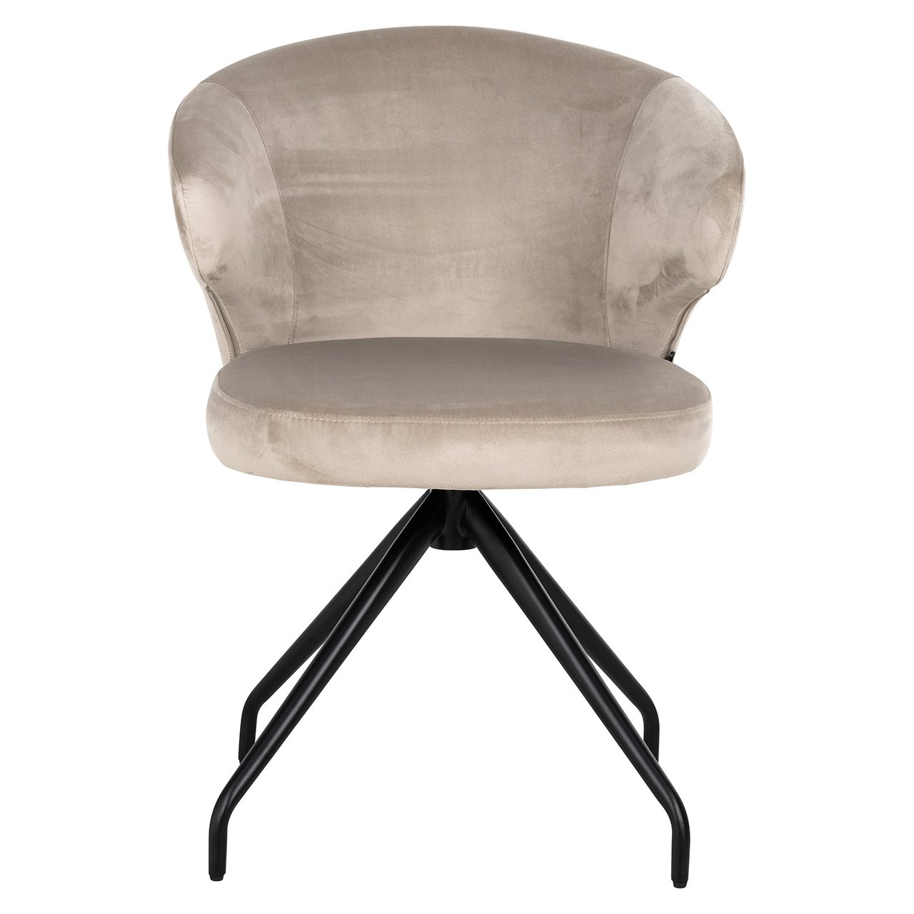 Draaifauteuil Milly khaki velvet (Fusion cream 02)