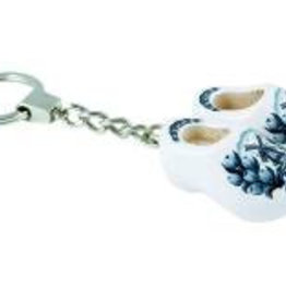 Sleutelhanger 2 klompen Delfts blauw