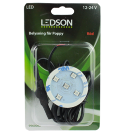 Ledson - POPPY LED - Rood met directe aansluiting -10-40V
