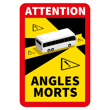Sticker Attention Angles Mortes