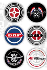 DAF - 3D Deluxe Full Print Stickers Set of 6