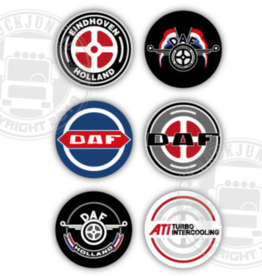 DAF - 3D Deluxe Full Print Stickers Set of 6