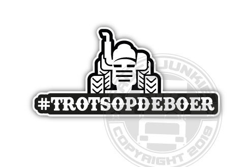 #TROTSOPDEBOER - Full Print Sticker