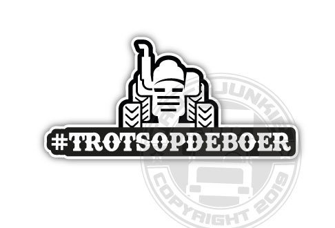 #TROTSOPDEBOER – Vollgedruckter Aufkleber