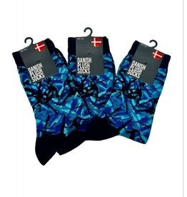 Socks Danish plush motif Blue