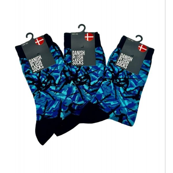 Socks Danish plush motif Blue