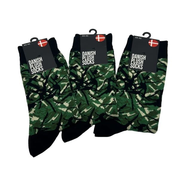 Socks Danish plush motif Green