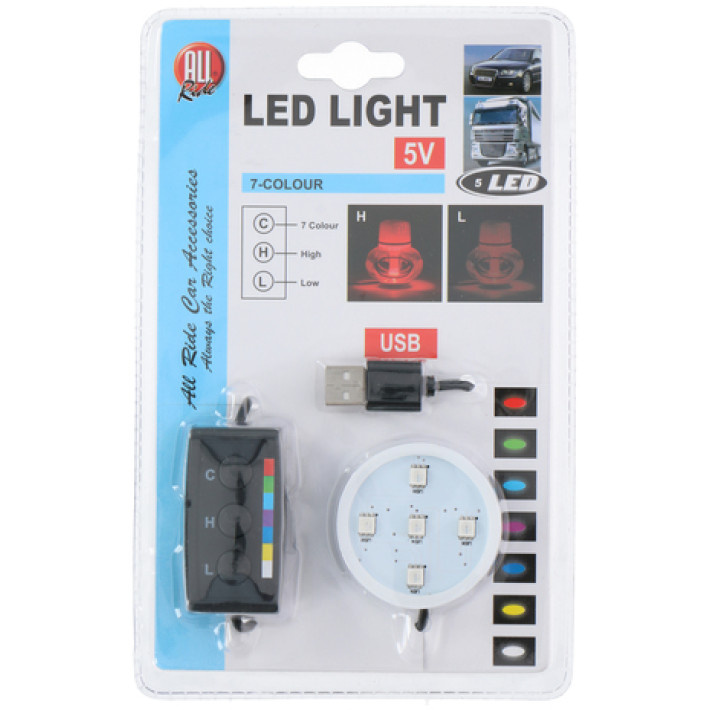 LED Poppy USB 7-Farben-Dimmer