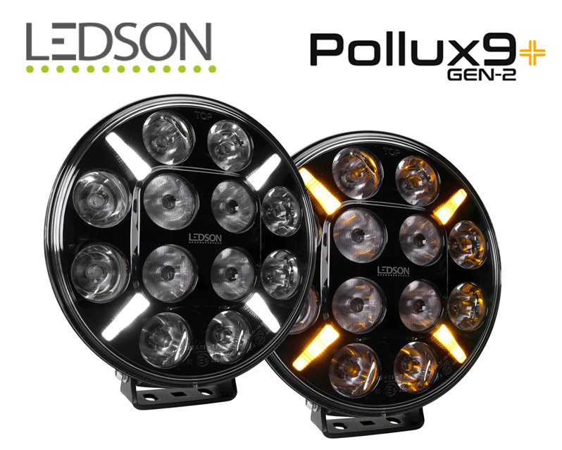 Ledson – Pollux9+ Gen2 – LED-Strahler mit weißem und orangefarbenem Stadtlicht – 120 W