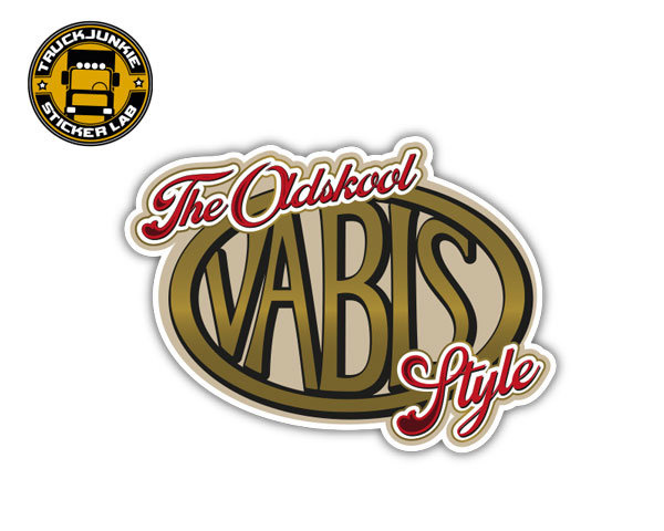 Der Oldskool Vabis Style – Volldruck-Aufkleber
