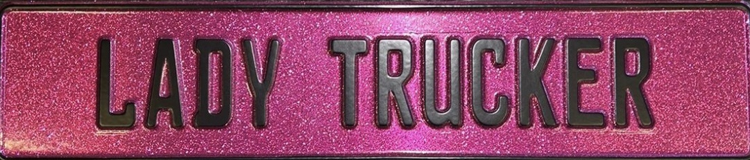 Abzeichen Lady Trucker Pink