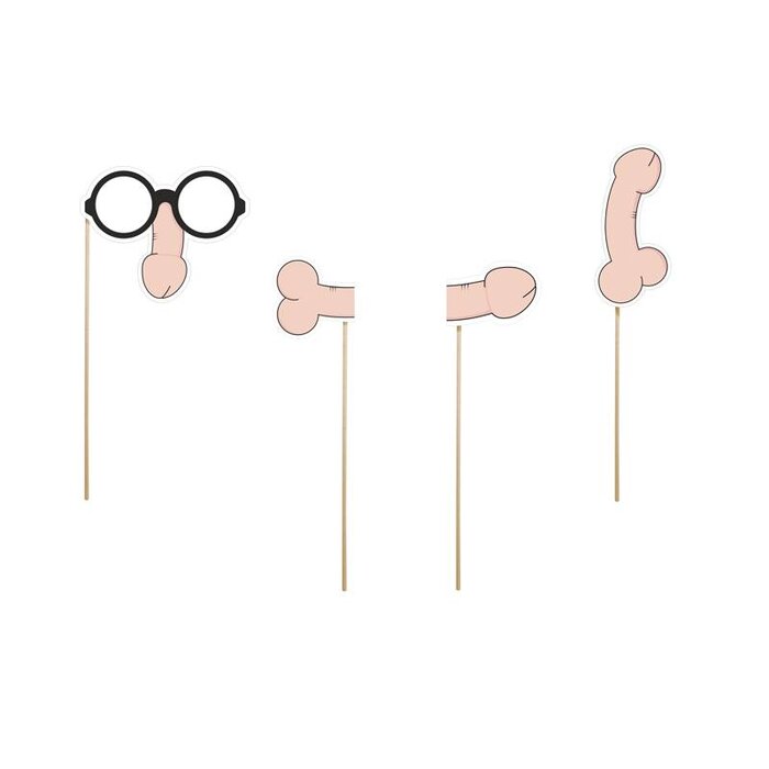 Party Deco Party Prop - Prop with a dick ( 4 pieces )