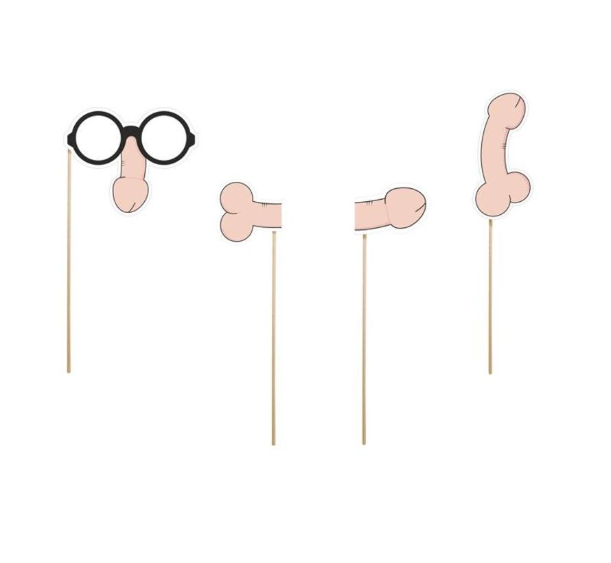 Party Prop - Stok met Penis ( 4 stuks )