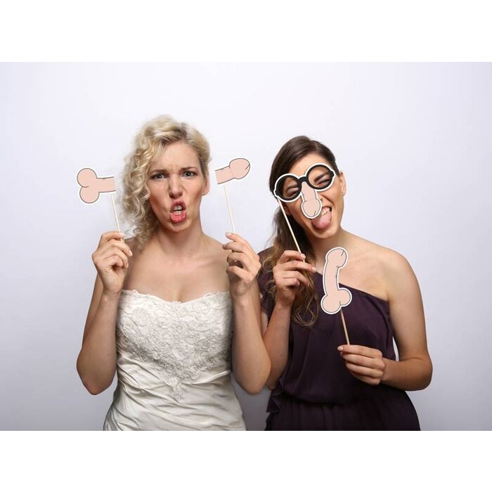 Party Deco Party Prop - Zizi sur un bâton ( 4 pieces )