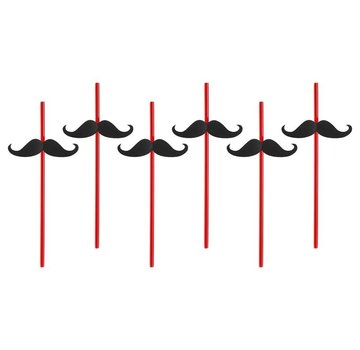Party Deco Party Straw  - Paille Moustache( 6 pieces )