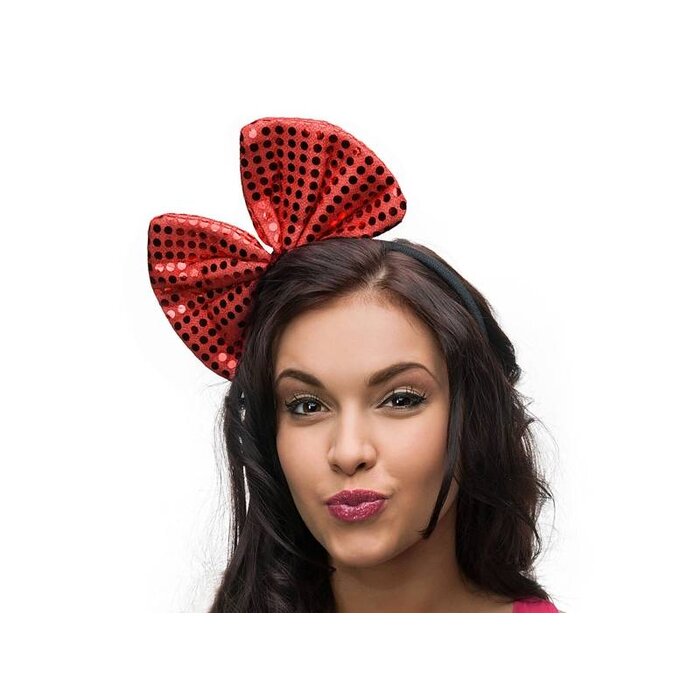 Party Deco Diademe avec un Arc Rouge