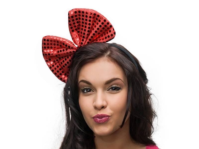 Party Deco Diademe avec un Arc Rouge