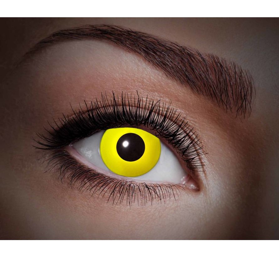 Color lenses Eyecatcher UV Flash Yellow