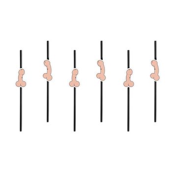 Party Deco Party Straw - Straw Dick ( 6 pieces )