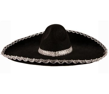 Partyline Hat felt Sombrero Black