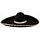 Sombrero noir bordure argentée adulte