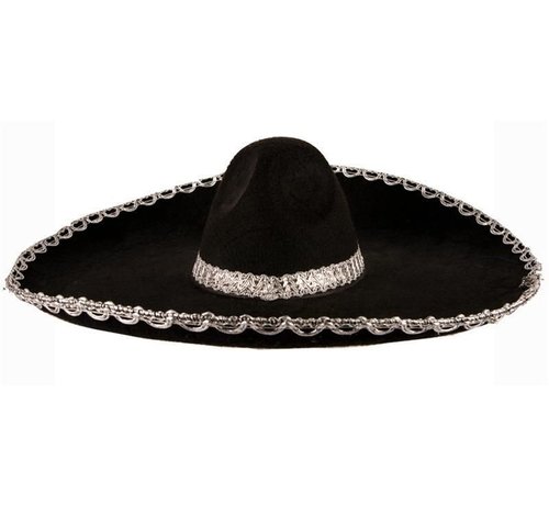 Partyline Hat felt Sombrero Black