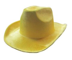 Partyline Hoed Cowboy Neon Geel