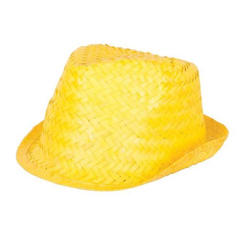 Partyline Chapeau Funk Paille Jaune | Chapeau Hawai