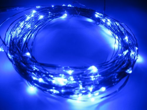 Breaklight.be HighBrite 40 Led Ketting 2 m op batterijen - Blauw