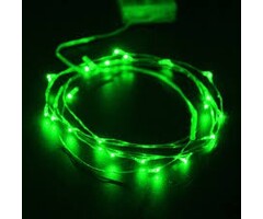 Breaklight.be HighBrite 40 Led Cord 2 m on battery - Green