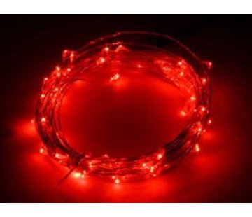 Breaklight.be HighBrite 40 Led Ketting 2 m op batterijen - Rood