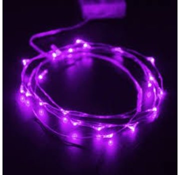 Breaklight.be HighBrite 40 Led Cord 2 m on battery - Purple