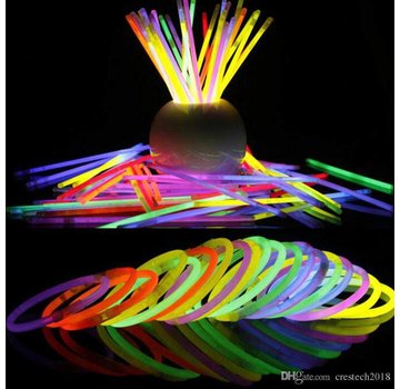 Breaklight.be Bracelets lumineux 100 pcs - différentes couleurs