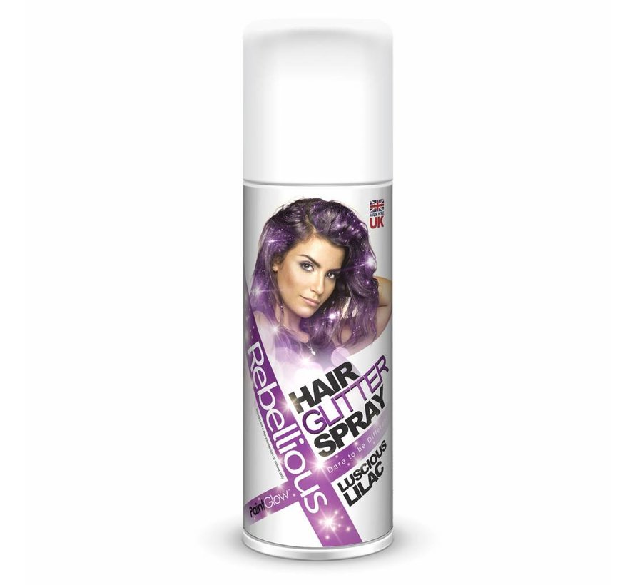 PaintGlow - Rebellious Glitter Hairspray - Luscious Lilac 125 ml