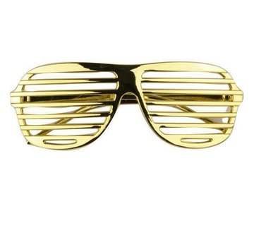 Partyline Disco Party Glasses Screen Gold