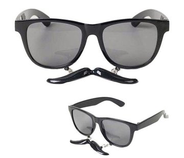 Partyline Lunette avec moustache Noir | Lunette Noir