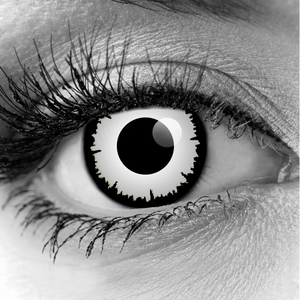 Zoelibat - Eyecatcher Lentilles Angelic White | lentilles de couleur blanche | lentilles 3 mois