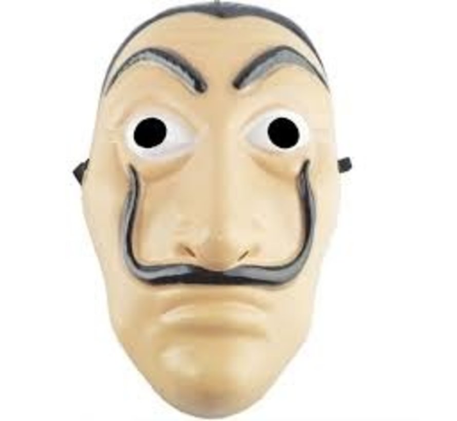 Masque Dali Salvador , Partyline ,Casa del Papel , Masque en PVC pour adulte